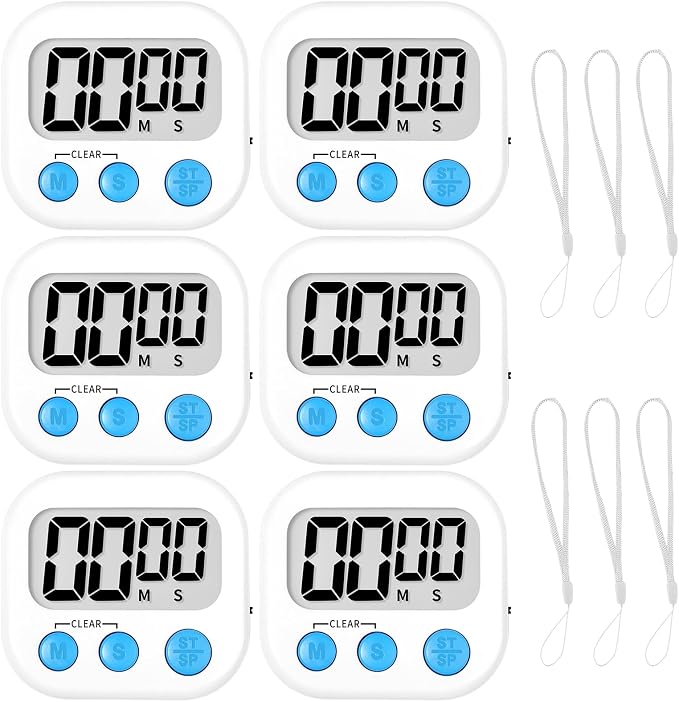 ZILLEEN Classroom Timer for Kids Teachers 6 Pack Digital Timers by ZILLEEN