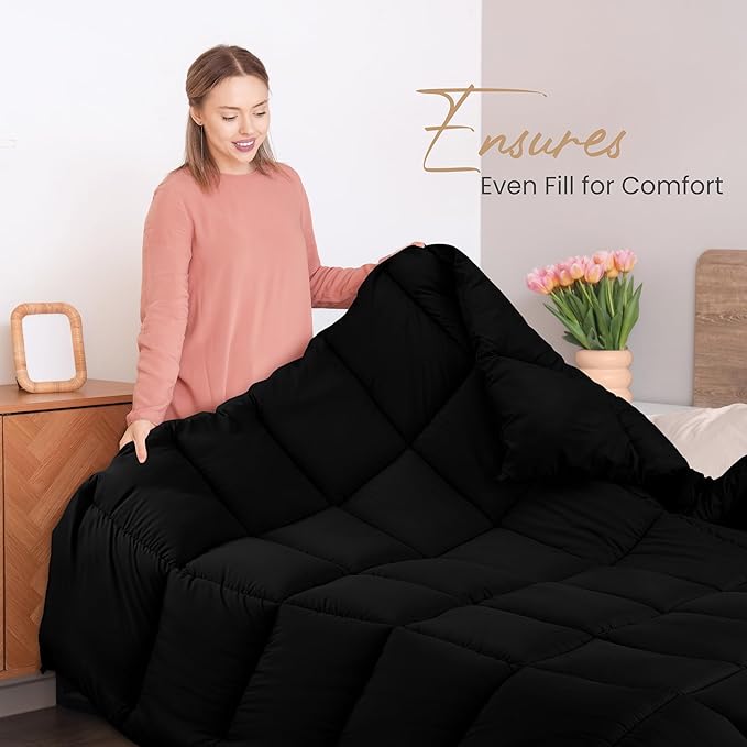Utopia Bedding Comforters Twin Size, All Season Duvet Insert, Down Alternative - Image 4