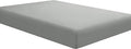 Sfoothome Twin Grey Fitted Sheet Only, Wrinkle Free by Sfoothome