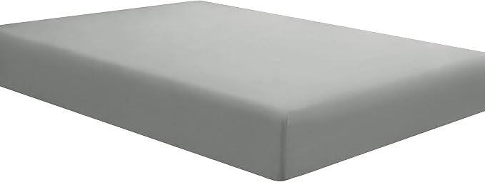 Sfoothome Full Grey Fitted Sheet Only, Wrinkle Free by Sfoothome