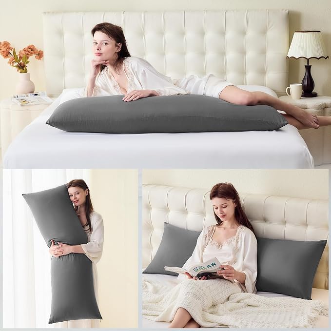 DOWNSTORIA Body Pillow Pillowcase, Ultra Soft Microfiber Long Pillow Cover - Image 5