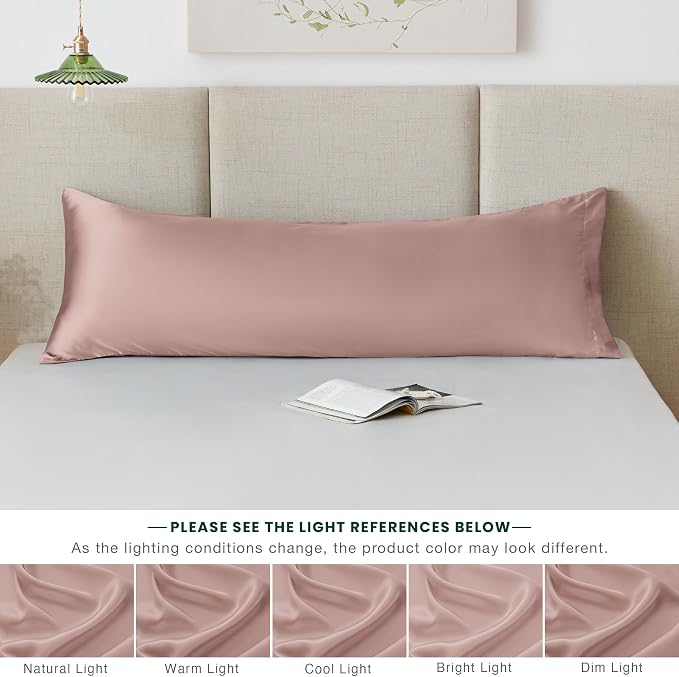 Love's cabin Satin Body Pillowcase 20x54, Cooling Pillow Cover - Image 8