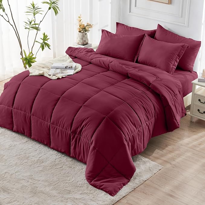 JOLLYVOGUE California King Comforter Set, Ultra-Soft Bed in a Bag Cal King Size - Image 8