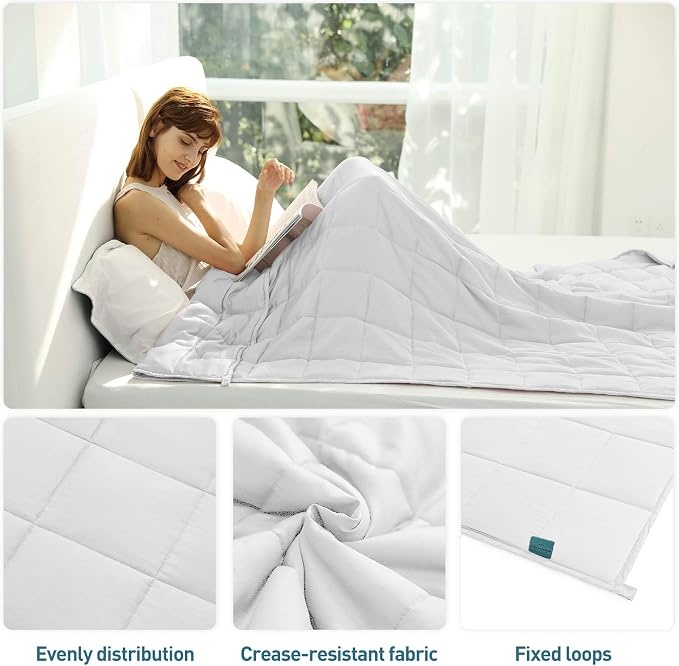 Weighted Idea Weighted Blanket for Adults Cooling Breathable Heavy Blanket - Image 4