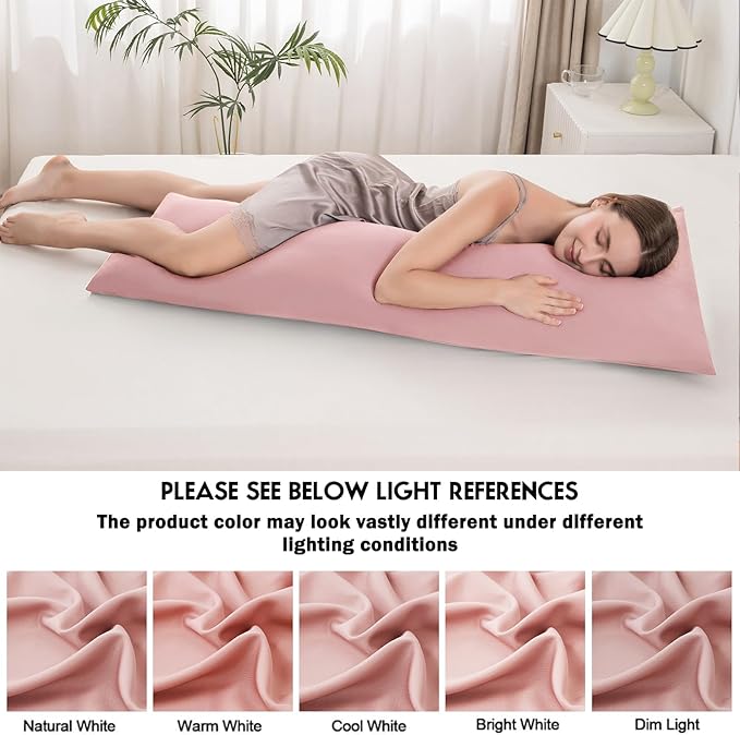 Body Pillowcase with Zipper Cooling Viscose from Bamboo Zippered Pillowcases - Image 6