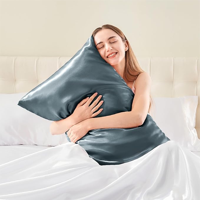 BEDELITE Satin Body Pillow Cover, Super Soft and Cooling Body Pillow Pillowcase - Image 2