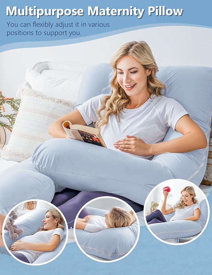 Meiz Pregnancy Pillow, Cooling Pregnancy Pillows - Image 7