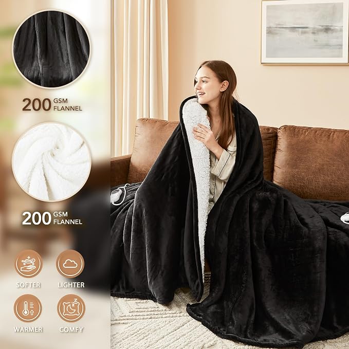 Homemate Electric Heated Blanket Twin - Image 3