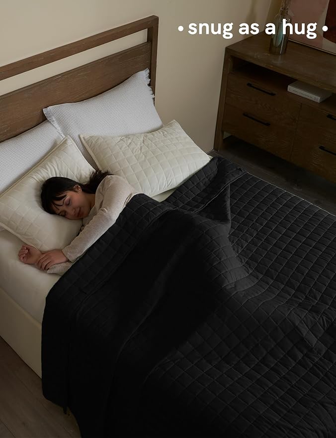 YnM 12lbs Weighted Blanket for Adults, Cotton Heavy Bed Throw Blanket - Image 3