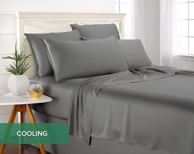 Queen Pillowcases by Pure Bamboo, Genuine 100% Organic Viscose Derived from - Image 5