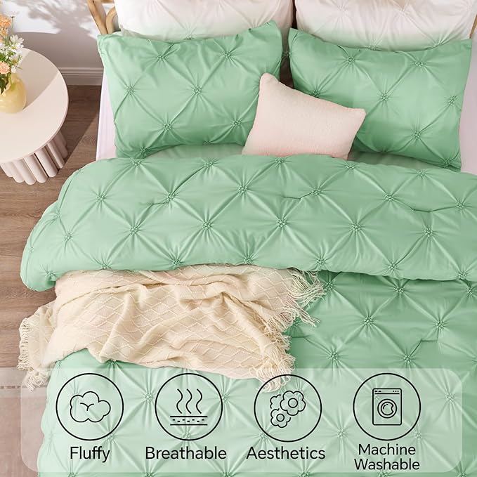 BEDELITE Sage Green King Size Comforter Set - Image 5