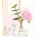 Reed Diffusers Set, 7.10 oz Rose Water Scented Diffuser by SAUSSVITA