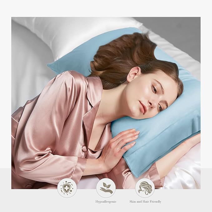 WishSmile Standard Pillow Cases Cooling Pillowcases Set of 2 Breathable Cool - Image 2