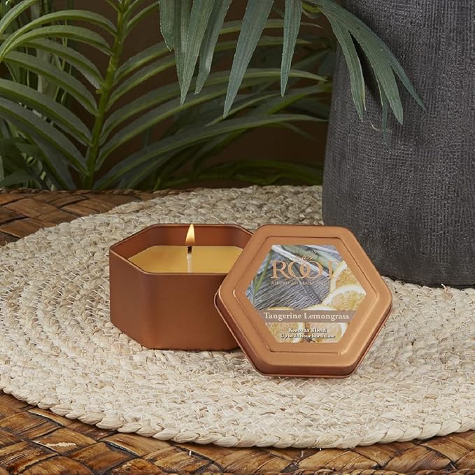 Root Candles Scented Candles in Travel Tin 24-Hour Honeycomb Traveler - Image 2
