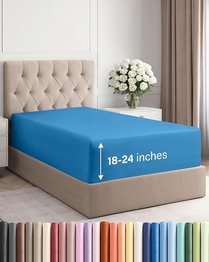 Extra Deep Twin Fitted Sheet by CGKUnlimited