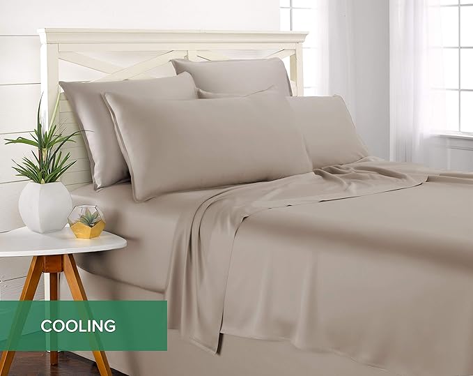 Pure Bamboo California King Sheets, Genuine 100% Organic Viscose Derived from - Image 4