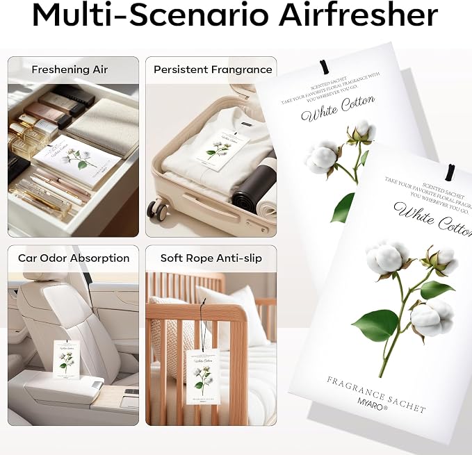 MYARO 12 Packs Scent Sachets for Closet Clothes Storage - Image 3