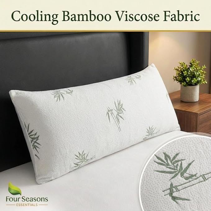 Four Seasons Essentials Body Size Waterproof Pillow Protector - Image 2