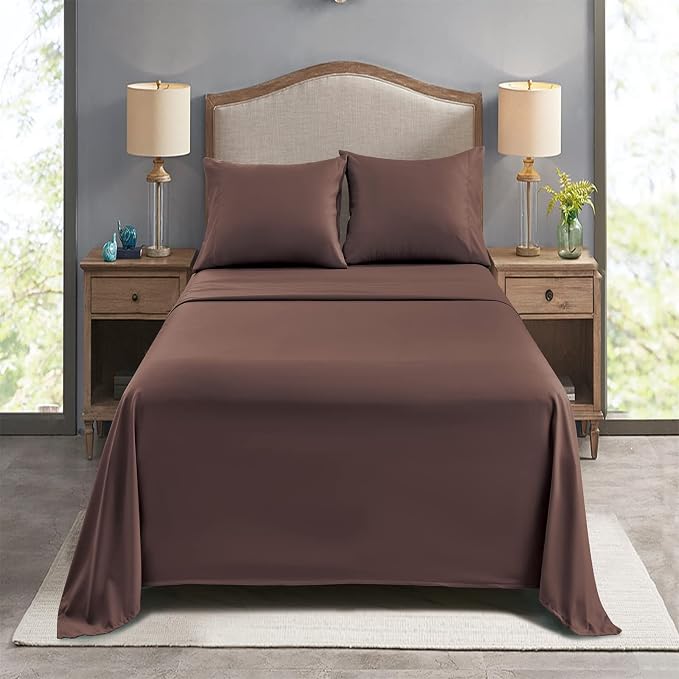 FreshCulture Full Flat Sheets Only, Soft Microfiber Bedding Sheets - Image 7