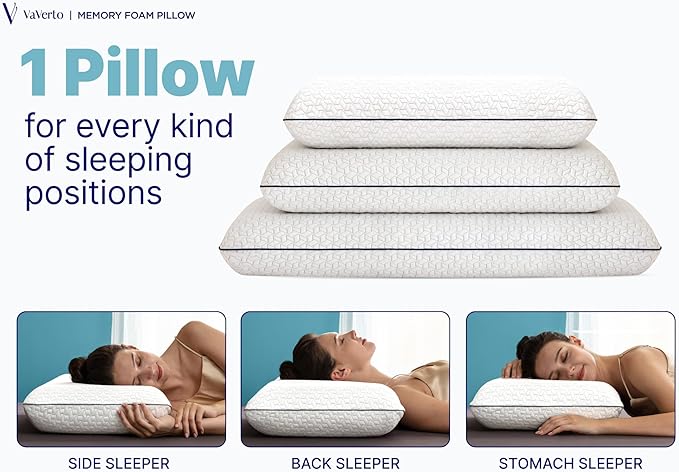 Cooling Gel Memory Foam Pillow - Image 5