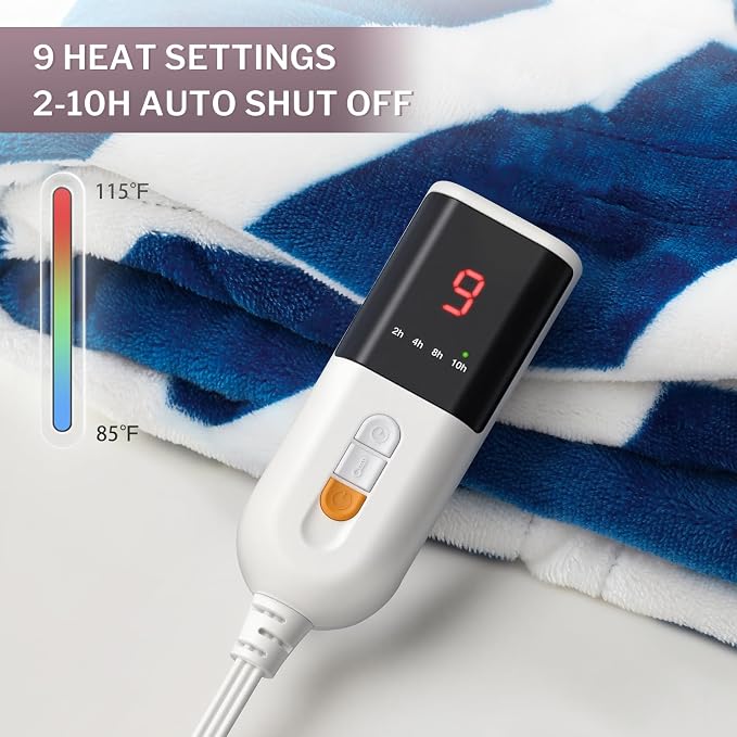 VENTIMI Electric Blanket Heated Throw, Fast Heating Blankets - Image 2