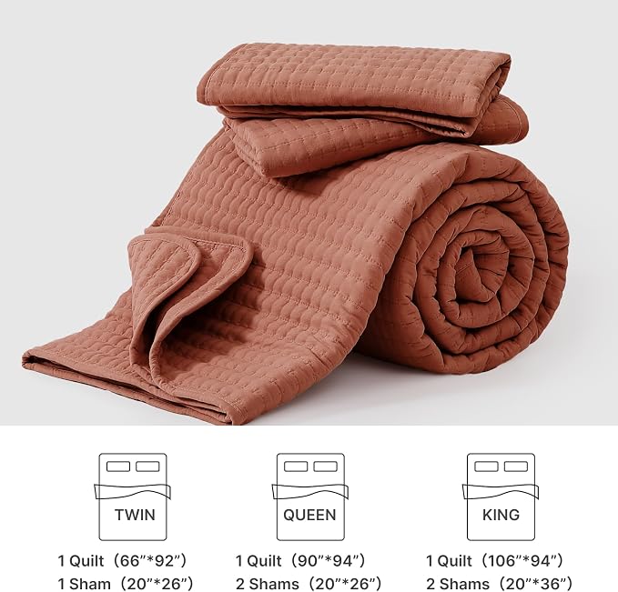 WRENSONGE Queen Quilt-3 Pieces Lightweight Autumn Leaf Fall Bedspreads Queen - Image 8
