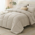 CozyLux Full Size Comforter Sets Oatmeal by CozyLux