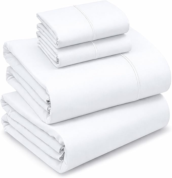 RUVANTI 100% Cotton Sheets – Queen Size Percale Bedding, Cooling & Breathable by Ruvanti