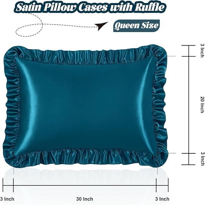 Homiest Ruffle Satin Pillowcase - Image 3