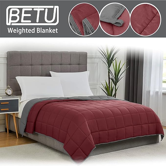 Weighted Blanket for Adults 15lbs, Twin Full Size Cooling Heavy Throw Blanket - Image 3
