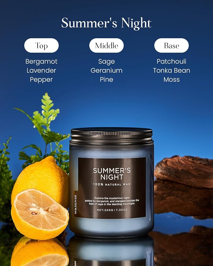 M&SENSE Summer's Night Scented Candles - Image 2