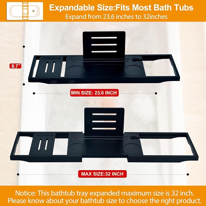 Banlilu Premium Bathtub Caddy Tray - Image 3