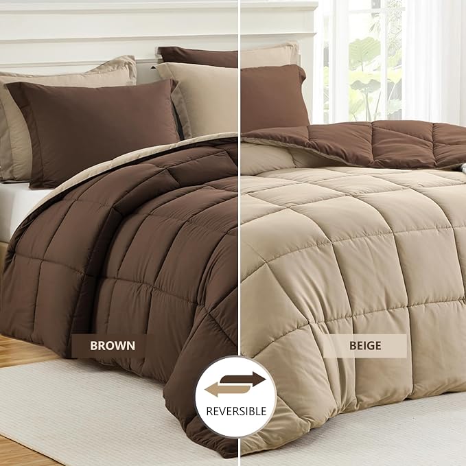 Homelike Moment King Comforter Set, Lightweight Reversible, All Season - Image 2