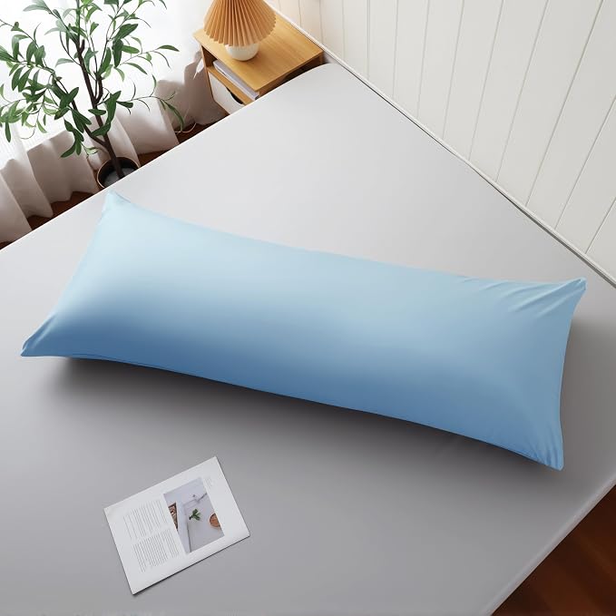 Body Cooling Pillow Case, Viscose Derived from Bamboo Long Pillow Protectors - Image 3