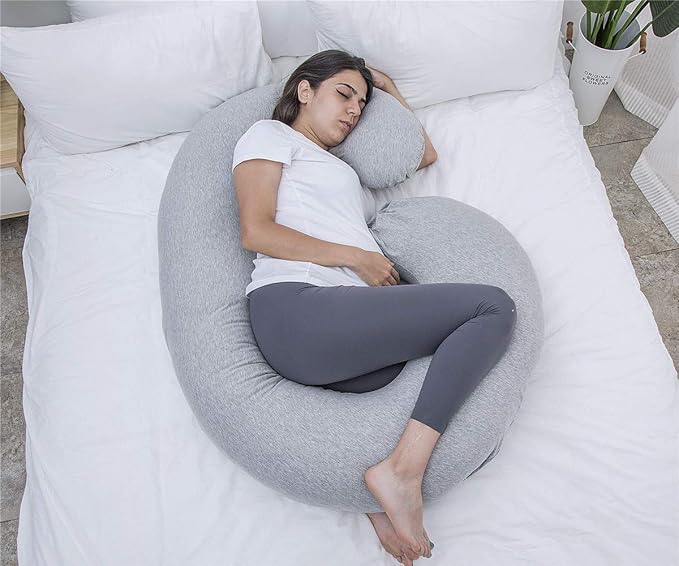 1 MIDDLE ONE Pregnancy Pillow, C Shaped Full Body Pillow - Image 4