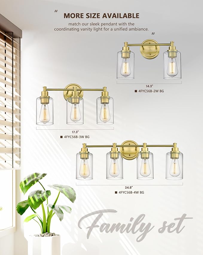 FEMILA Bathroom Vanity Light, Farmhouse Modern Vanity Lighting fixtures - Image 8