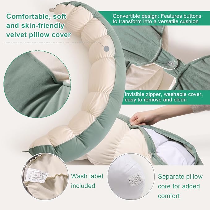 Peallow – Long Round Body Pillow - Image 4