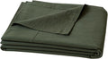 BESTOUCH Flat Sheet Only 100% Washed Cotton Linen Feel Wrinkle-Free, by BESTOUCH