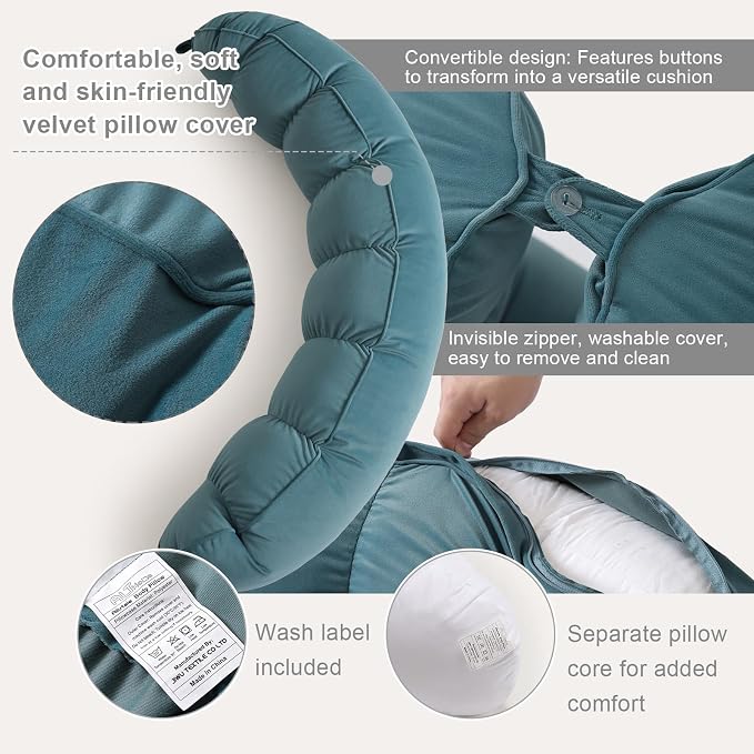 Peallow – Long Round Body Pillow - Image 4