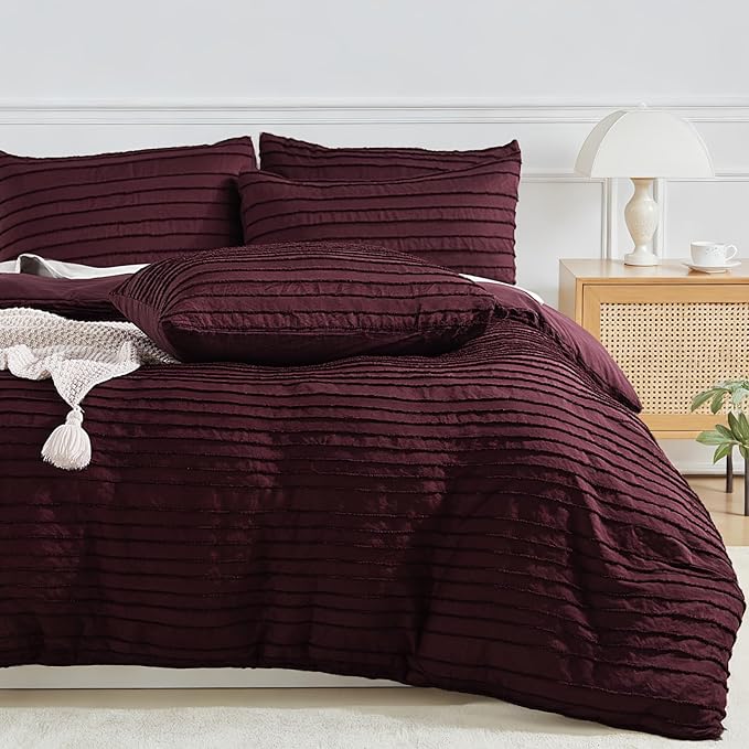 NEXHOME PRO Duvet Cover, 3 Pieces Boho Tufted Duvet Cover Set, Soft and by NEXHOMEPRO