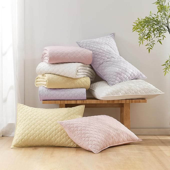 HORIMOTE HOME Cream Quilt King Size, Lightweight Quilt - Image 6