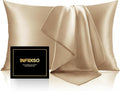INFIIXSO Silk Pillow Cases 2 Pack Standard Size, Ultra Smooth & Soft Mulberry by INFIIXSO