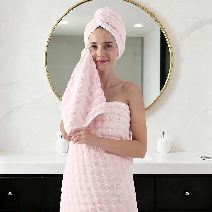 REDKISS Soft Bath Towel Sets 8-Piece, Microfiber Quick Dry & Absorbent - Image 7