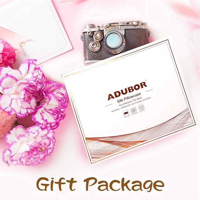 Adubor Silk Pillowcase 2 Pack for Hair and Skin - Image 7