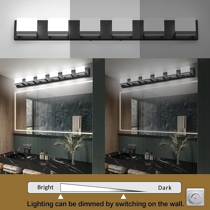 Tipace Dimmable Modern 6 Lights LED Vanity Light - Image 8