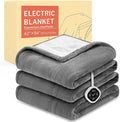 HOMLYNS LuxeHeat Heated Blanket Electric Blanket Twin Size, Soft Flannel Sherpa by HOMLYNS