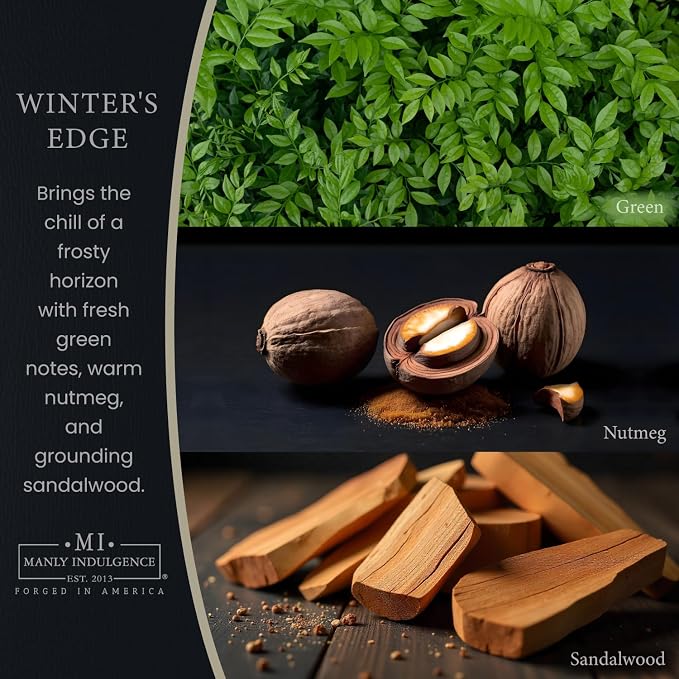 Manly Indulgence Winters Edge Scented Candles - Image 2