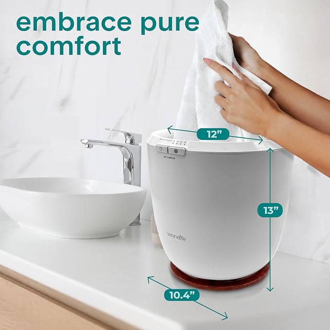 SereneLife Counter Towel Warmer Bucket - - Image 7