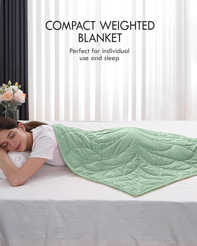 Kaisa Weighted Blanket for Adults 5lbs 41" x 53", Cozy Luxury Crystal Velvet - Image 7