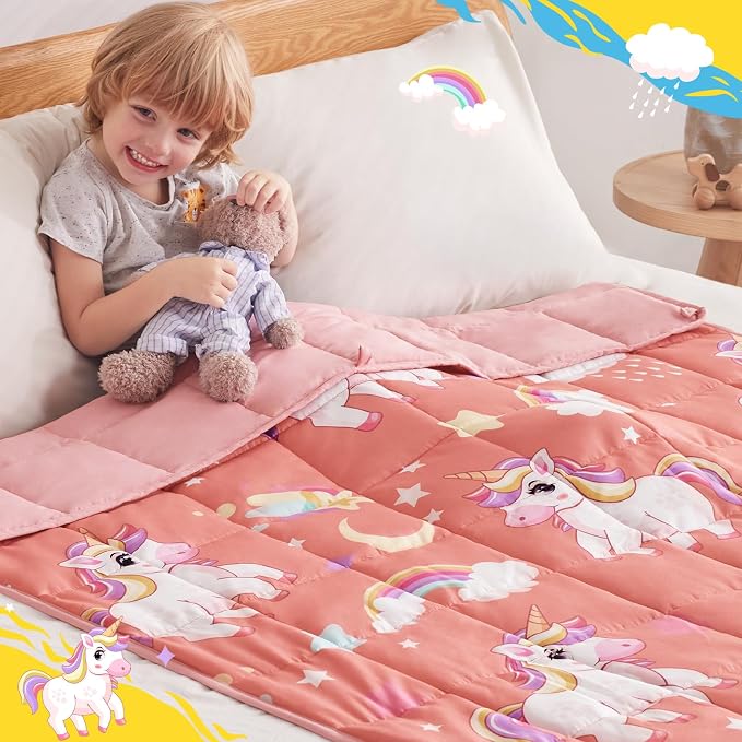 anfie Weighted Blanket Kids, Weighted Blanket Cooling Blanket - Image 4
